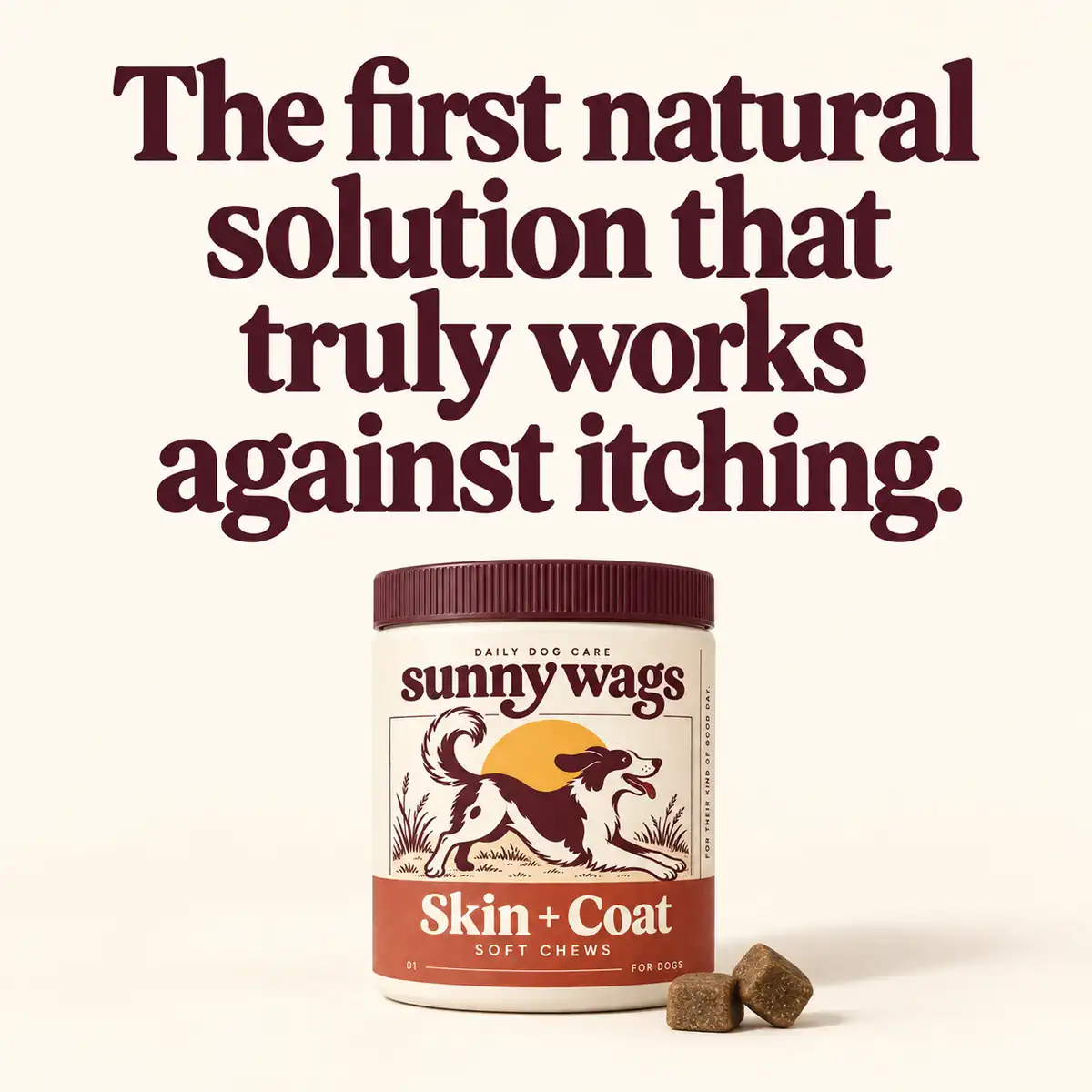 The first natural solution that truly works against itching.