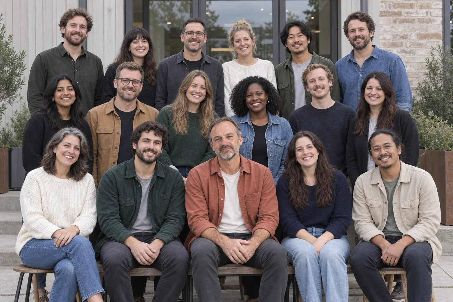 The people behind Sunny Wags. A team of 17, brought together by a love of thoughtful daily care.