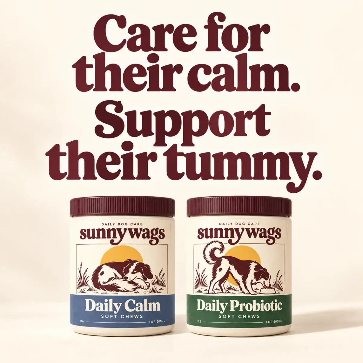 Care for their calm. Support their tummy.