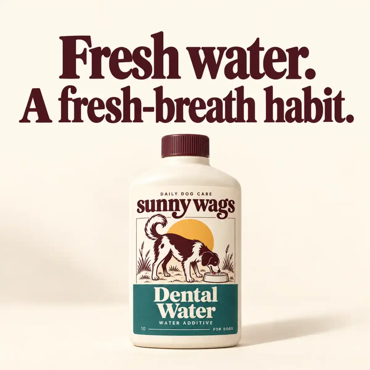 Fresh water. A fresh-breath habit.