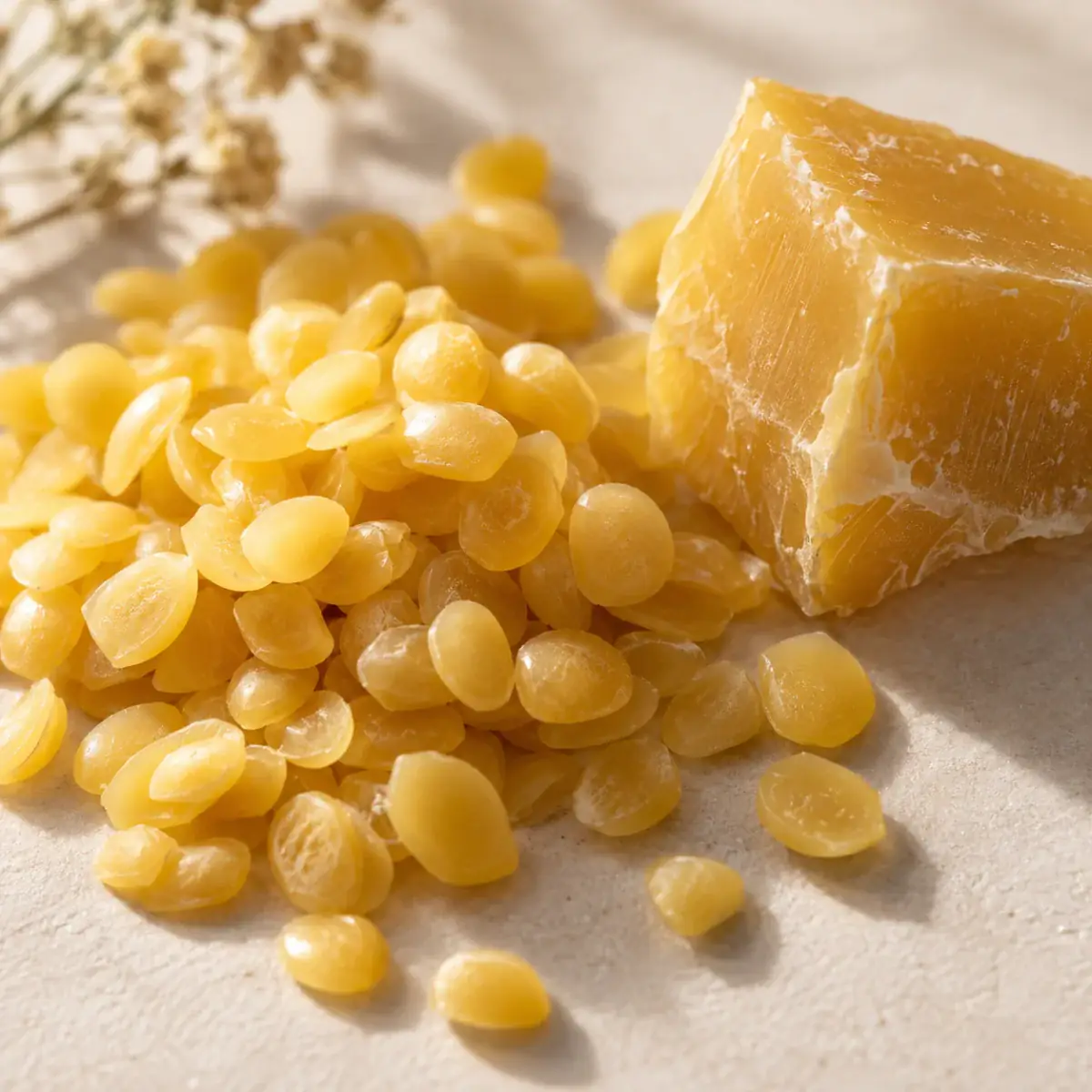 Beeswax ingredient texture