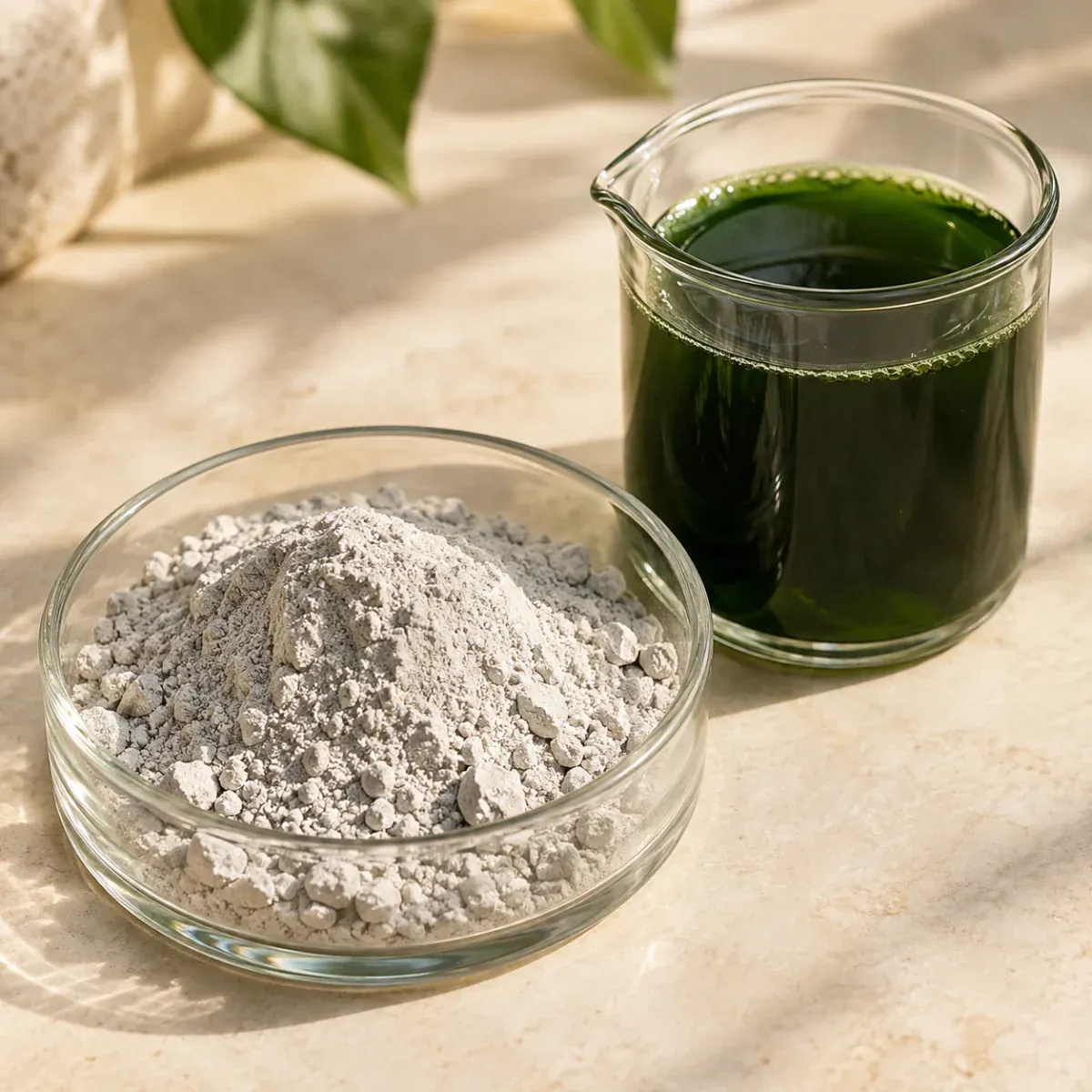 Zinc + chlorophyll ingredient texture