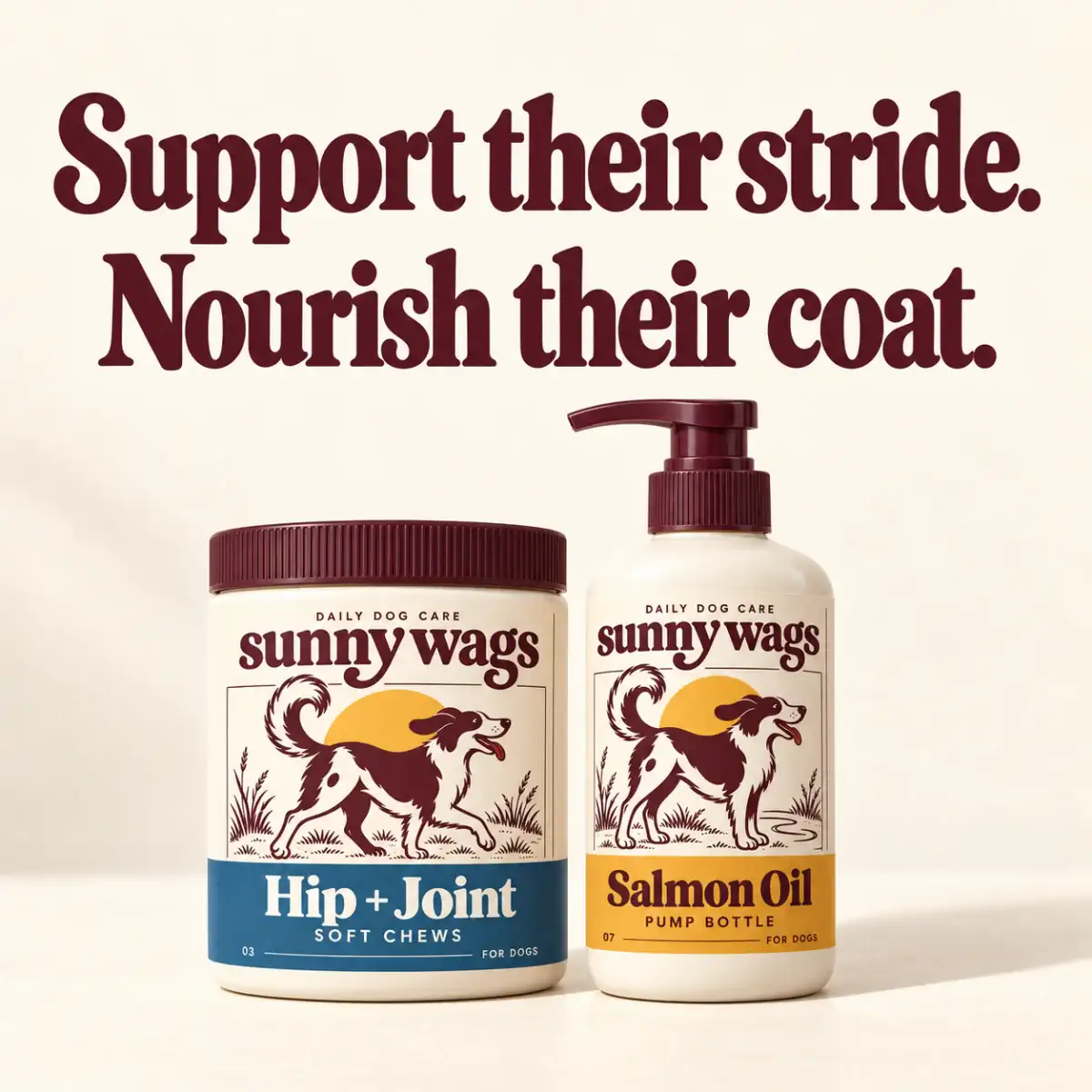 Support their stride. Nourish their coat.