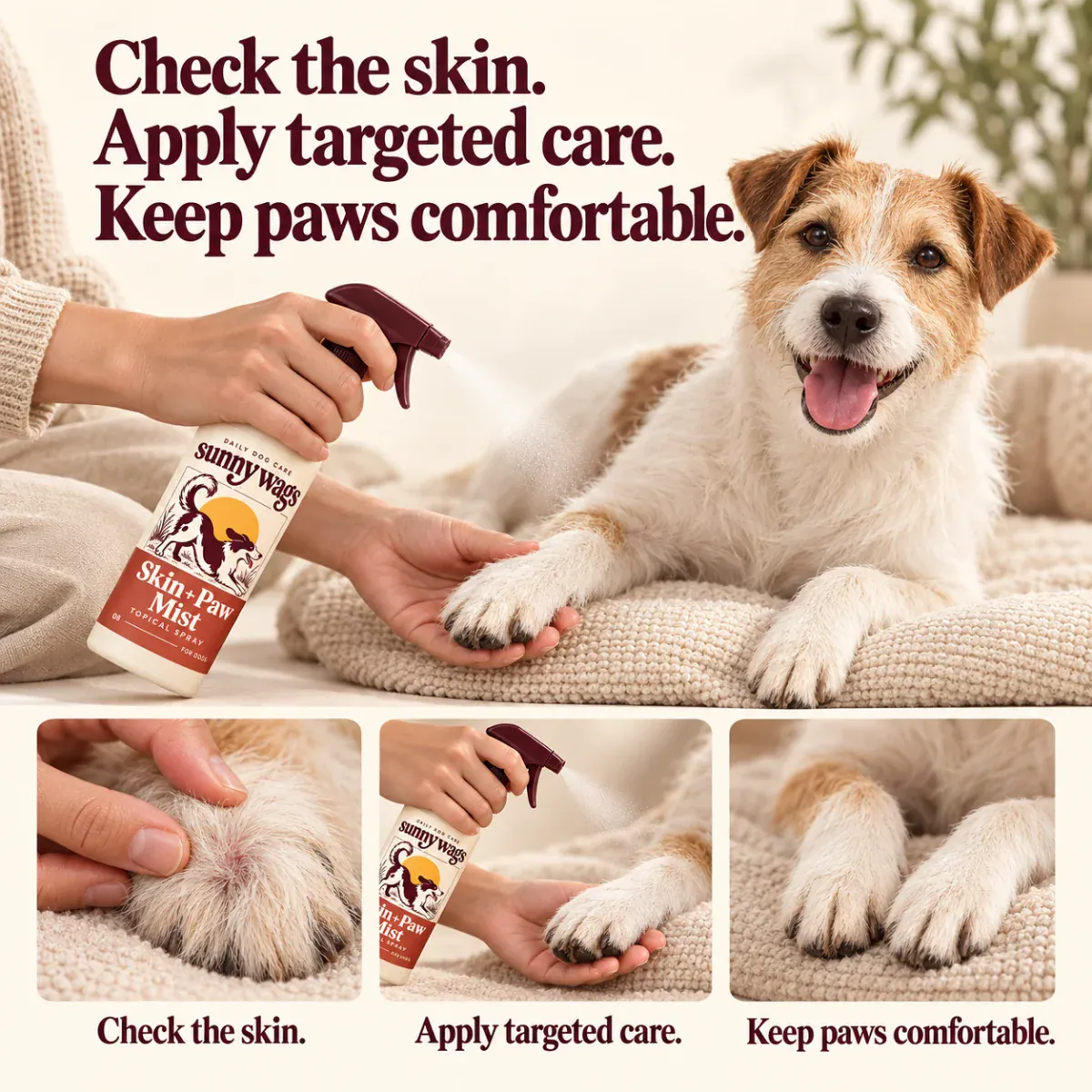 After the adventure,
come back to their paws.