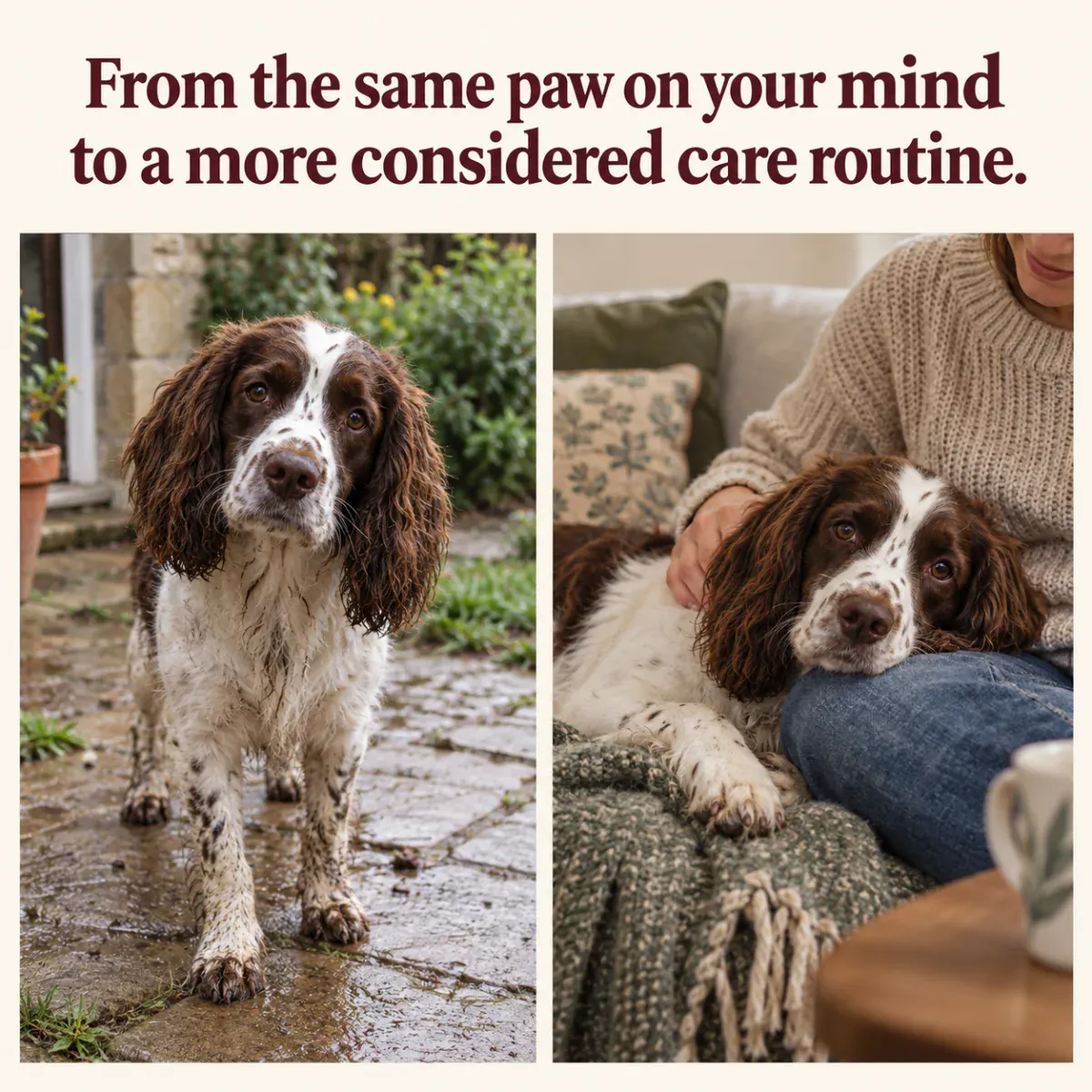 Every dog is different. Keep track of skin habits and the separate topical-care step.